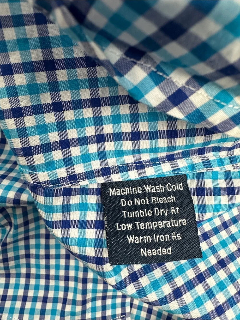M Tailor Checkered Long Sleeve Button Down - Medium